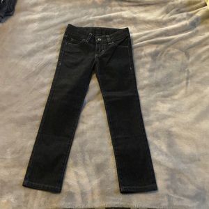 Girls Dark Wash Skinny Jeans